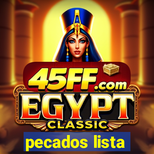 pecados lista
